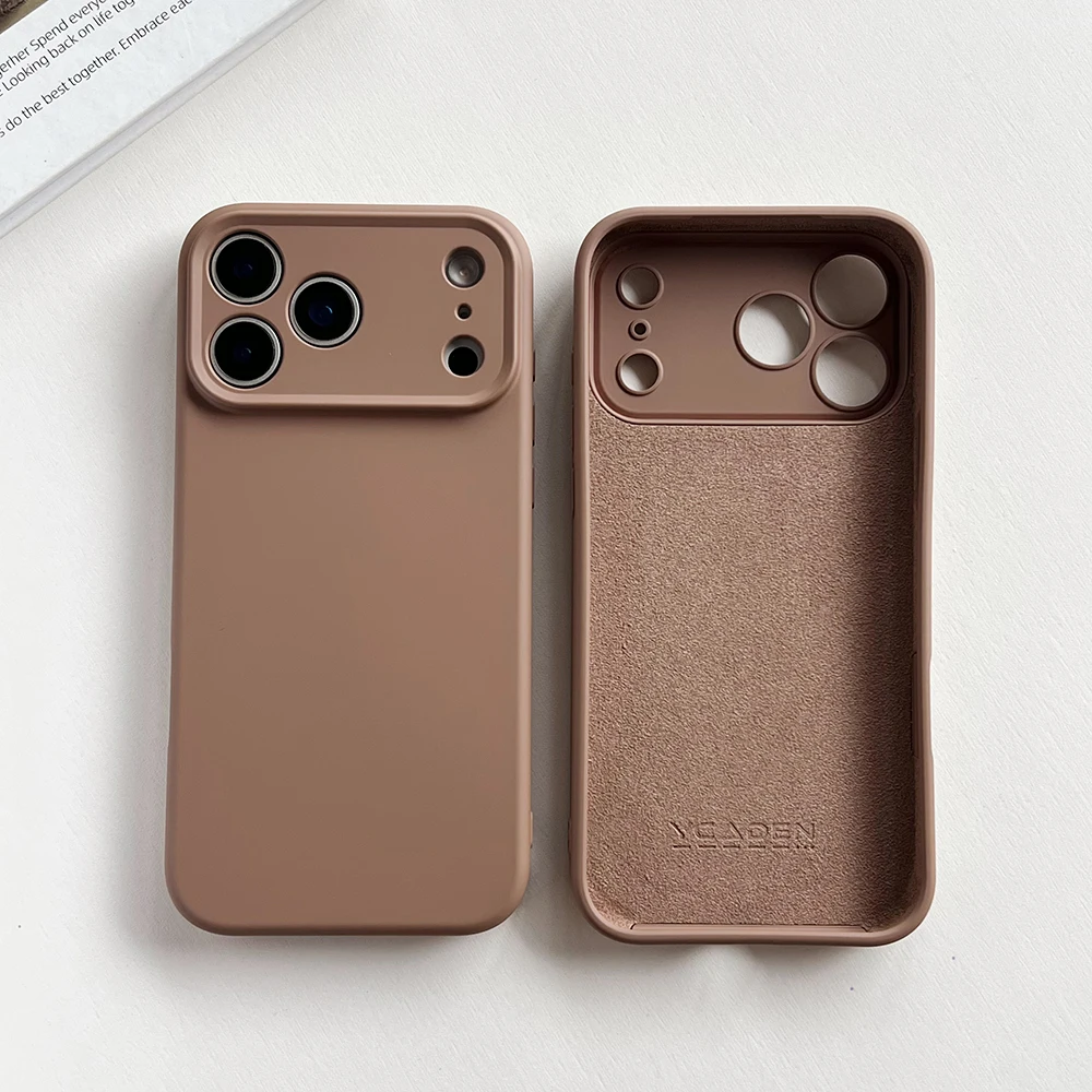 Premium Soft Liquid Silicone Phone Case - Solid Color Shockproof Cover