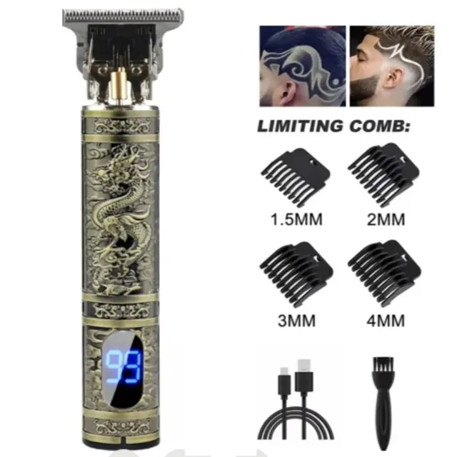 T9 LCD Electric Hair Clipper Oil Shaving Head Electric Pusher Carving Electric Shaver Rechargeble Hair Trimmer for Men Care 6 T9 LCD Electric Hair Clipper Oil Shaving Head Electric Pusher Carving Electric Shaver Rechargeble Hair Trimmer for Men Care 6