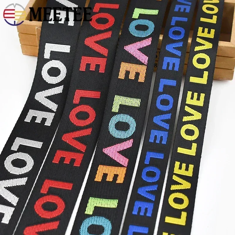 나일론 자카드 웨빙 백 스트랩 테이프, 장식 브레이드 리본, DIY 의류 벨트 밴드, 바느질 액세서리, 4 야드, 25mm, 1 인치, 38mm, 3/2 인치