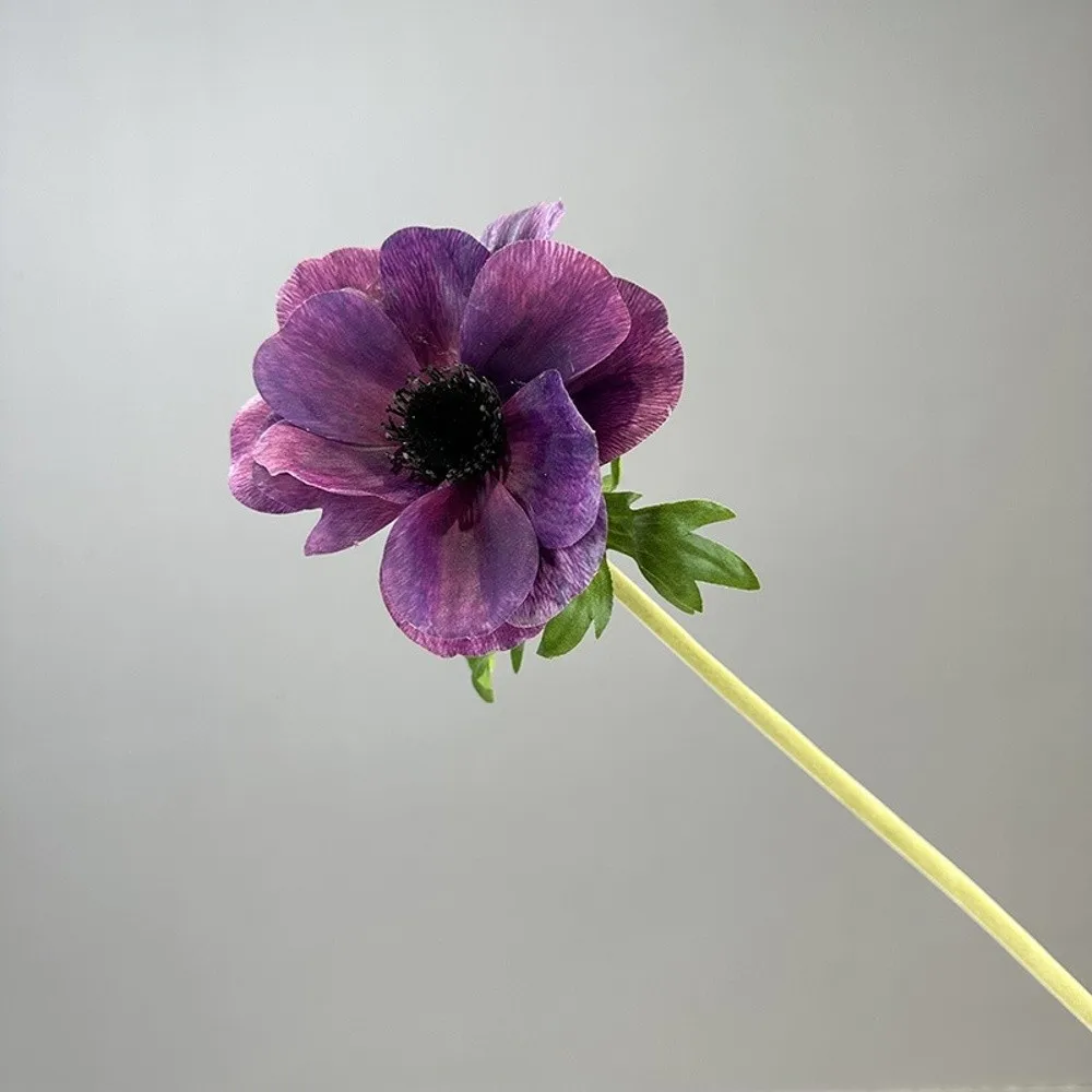3D-Druck Künstliche Anemonen Silberne Lotusblüten-Zweige Dekorative Kunstblumen für Zuhause Hochzeitsdekoration Floristik – Detail 10