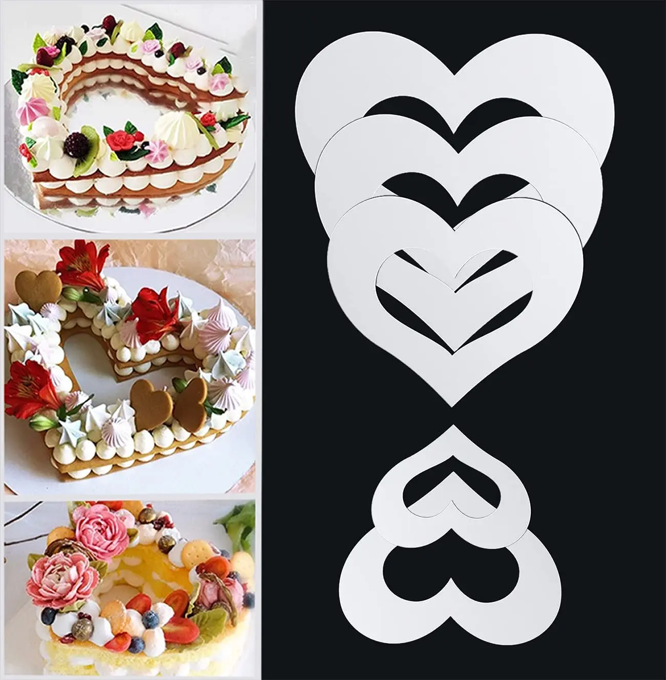 DIY Letter Stencils For Cake Templates Alphabet Number Heart Drill Star  Molds Baking Pastry And Bakery Birthday Wedding Tools - AliExpress