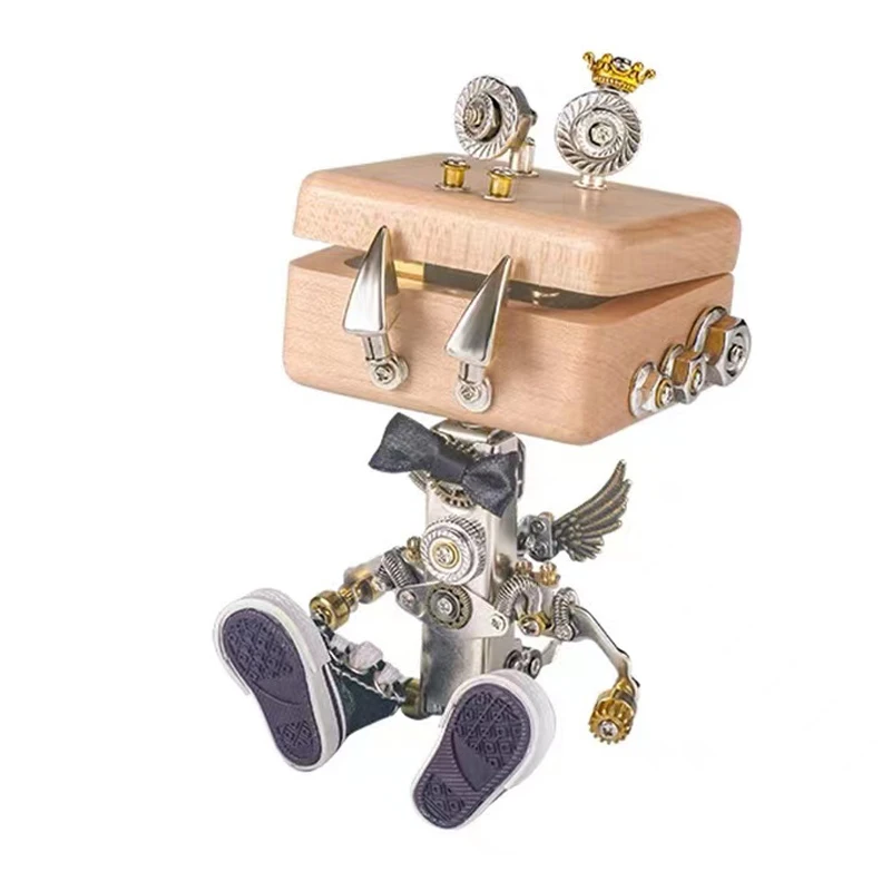 Metal Assembled Toy Model Boy Birthday Gift Puzzle Mechanical Building Blocks Diy Office Home Decoration