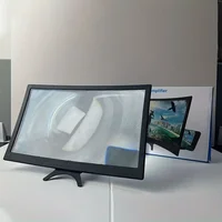 12 Inch Large Curved Screen 3D HD Mobile Phone Screen Magnifier Video Amplifier Universal Smartphone Stand Holder 6