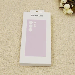 Luxurious Silky Liquid Silicone Protective Phone Case - Full Shockproof Cover - S23 Ultra (Purple)
