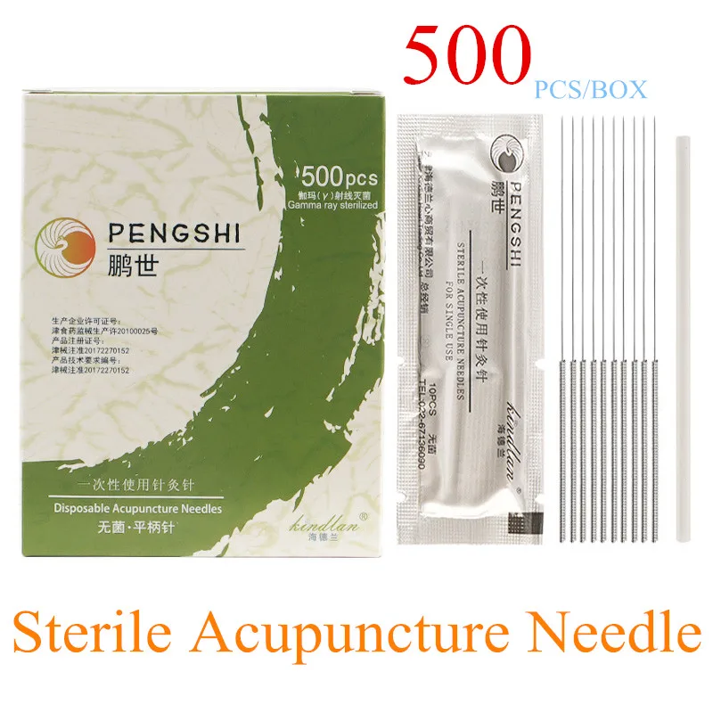Disposable Acupuncture Needle Aseptic Small Tip Sharp Packaging 500 50*10pcs
