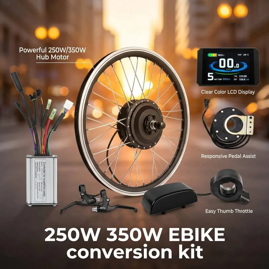 48V 36V 350W 250W 전기 자전거 허브 모터 키트 USB 충전 KT LCD8HU LCD3U 디스플레이 앞/뒤 카세트 전기 자전거 개조 DIY