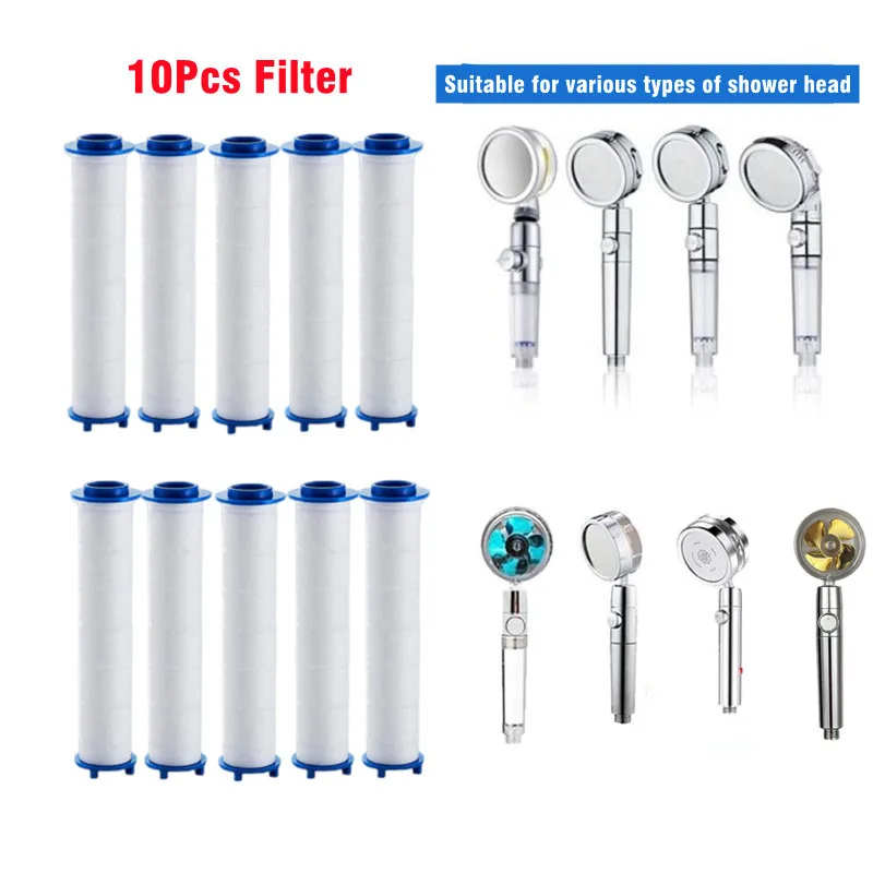 

10Pcs Replacement Shower Filter Cartridge shower water filter Remove Chlorine/Fluoride/Hard Water for Most Hand Held Showerhead