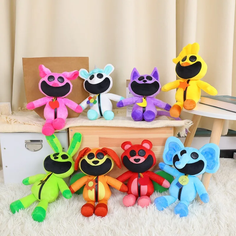 

Smiling Critters Terrorist 20cm Plush Kawaii Animals Cartoon Cute Cat Rabbit Big Mouth Christmas Gifts for Girls Childrens
