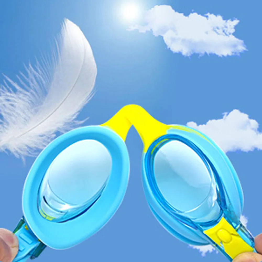 Kids Swim Goggles and Silicone Swim Cap set with Nose Clip Earplugs,Waterproof No Leaking Anti Fog UV Protection for Boys Girls 5