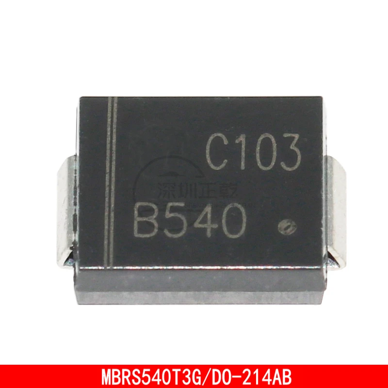 20-50PCS MBRS540T3G B540 SMC 5A 40V MBRS540 DO-214AB schottky rectifier diode 3000pcs new original mdd ss34 ss34b 3a 40v smb do 214aa schottky diode