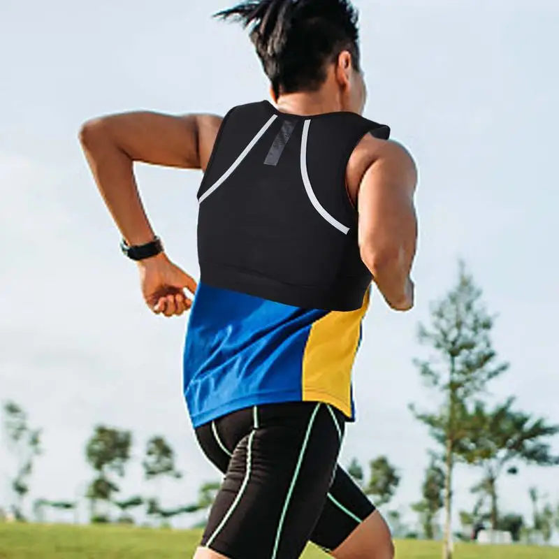 Universal Reflective Running Vest Backpack Lightweight Sport Running Vest Mobile Phone Cards Bag Jogging Fitness reflective safety vest safety vest running hydration vest