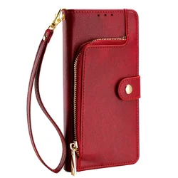Chic Leather Flip Cover Book Case - Stylish Fashion Coin Purse Design for Moto G53J 5G (Red)