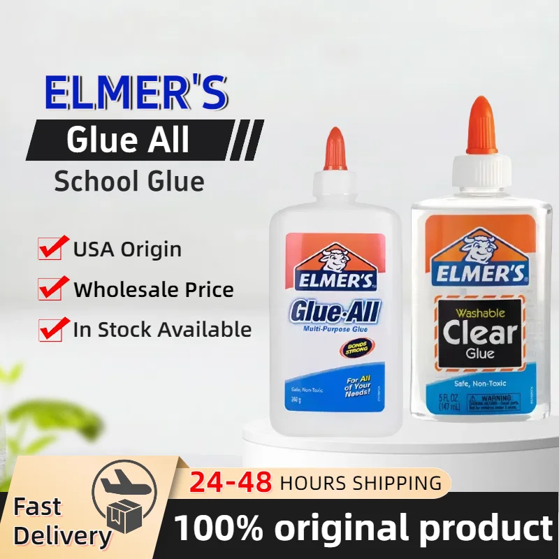 Colla Elmers originale Colla liquida lavabile per la scuola Colla per melma Colla tutta la colla bianca Ottimo per realizzare melma