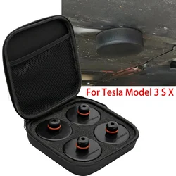 Adaptateur de cric de levage en caoutchouc pour voiture, outils avec châssis, adapté pour Tesla modèle 3, modèle S, modèle X, 4 pièces 