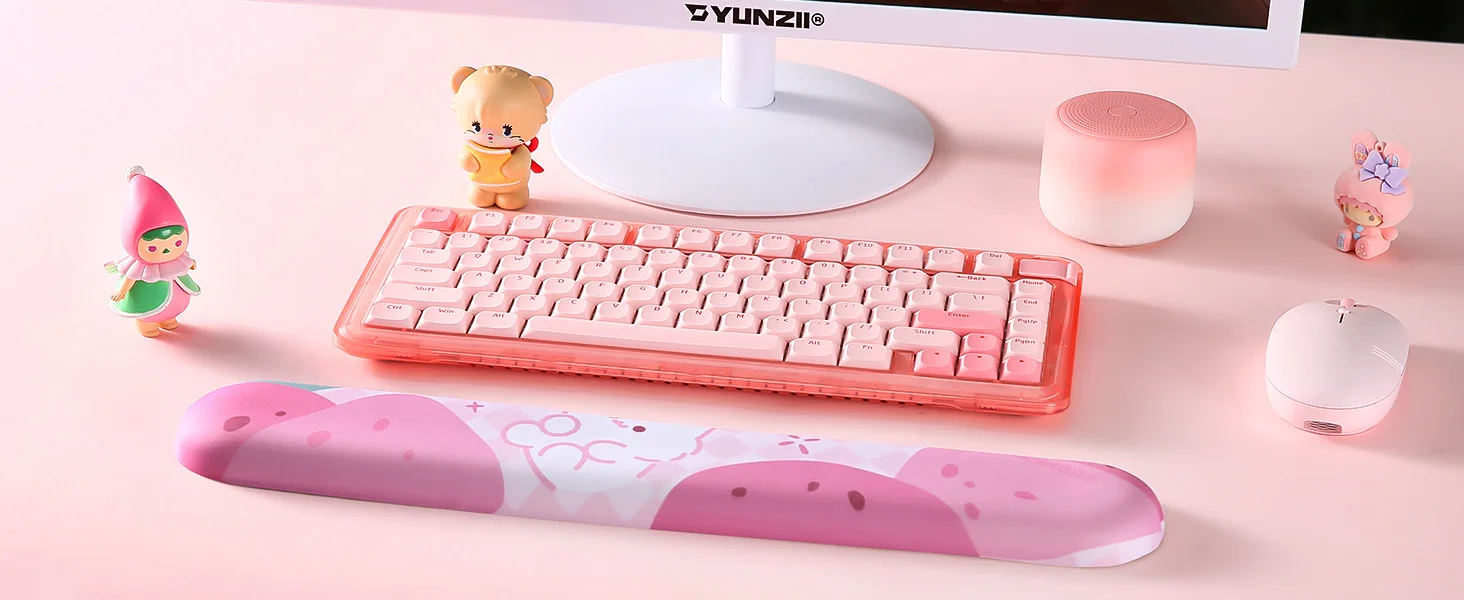 PU antiderrapante, miau rosa, apto para escritório,