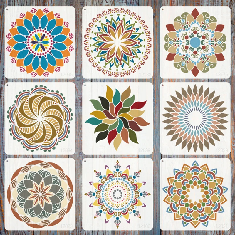 

30*30cm Mandala Stencils DIY Layering Furniture Wall Scrapbook Coloring Embossing Decorat Hand Drawn Graffiti Painting Template