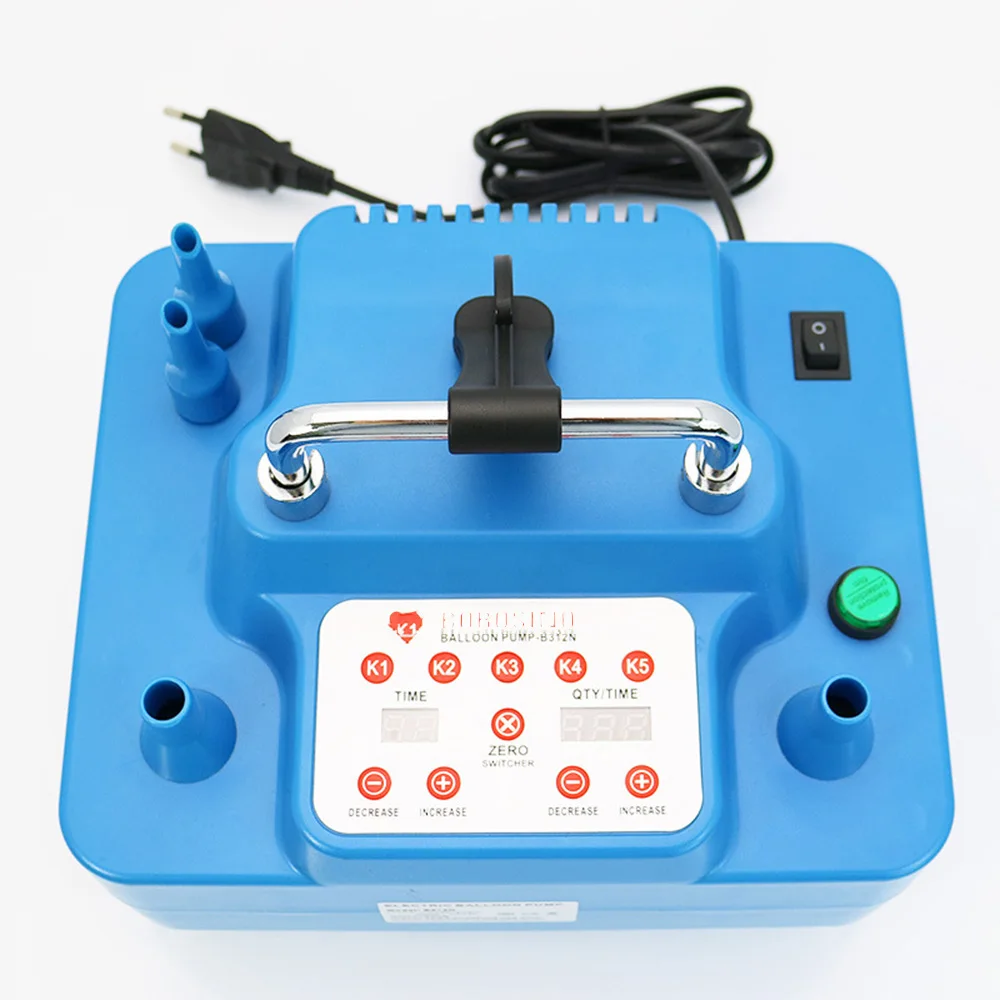NEUE Elektrische Ballonpumpe 800W mit Zeitschaltuhr und Mengenregelung, Professionelle Doppelloch-Elektropumpe mit Speicherfunktion und Fußschalter – Detail 1