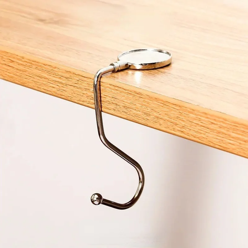 Portable Desk Hook Hanger 1pc for Backpack Bags Storage Kitchen Cabinet Garbage Bag Desk Side Office Organizer Desktop Storage Box Stationery Organizer Stationery Storage Box Desktop Storage Kit
