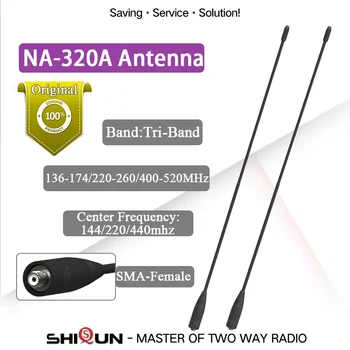 NA-320A Antenna Originale Nagoya Tri-Band SMA-Femmina 144-220-440Mhz Antenna Morbida Frusta Per Retevis RA685 RT86 RT5 RT22 H-777 Radio