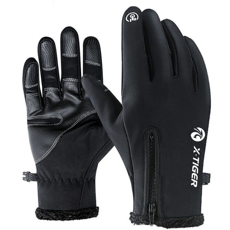 Guanti Invernali Per Moto E Ciclismo - Antivento, Touchscreen, Palmo In Silicone Antiscivolo, Ideali Per Sport Outdoor