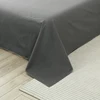 WASART Pure cotton flat bed sheet 2 people bedspread solid colour bed linens couple luxury double bed bedding queen king size 3