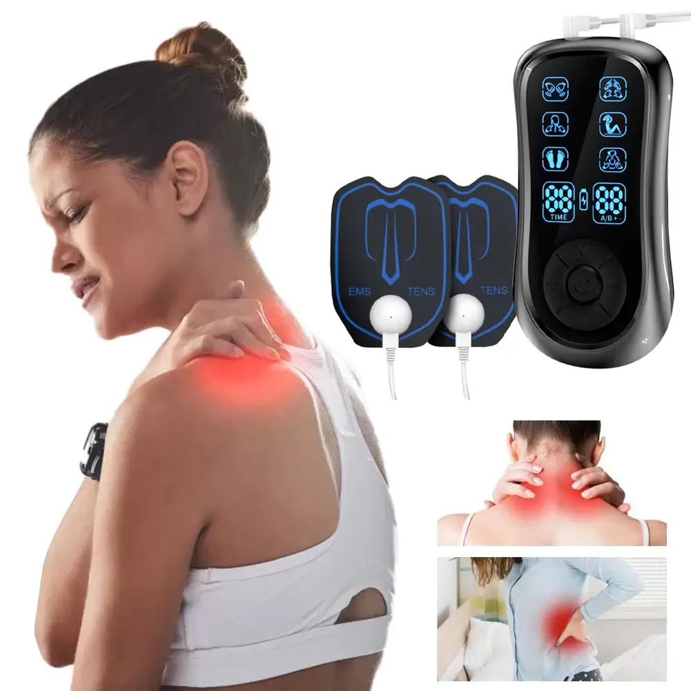 

Pain Therapy Device Electric Massager Electrode Pads For Pain Relief From Back Shoulder Neck Leg B6Y3