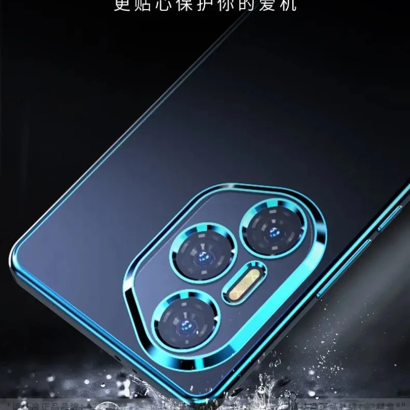 Sleek Electroplating Transparent Shockproof Silicone Phone Case
