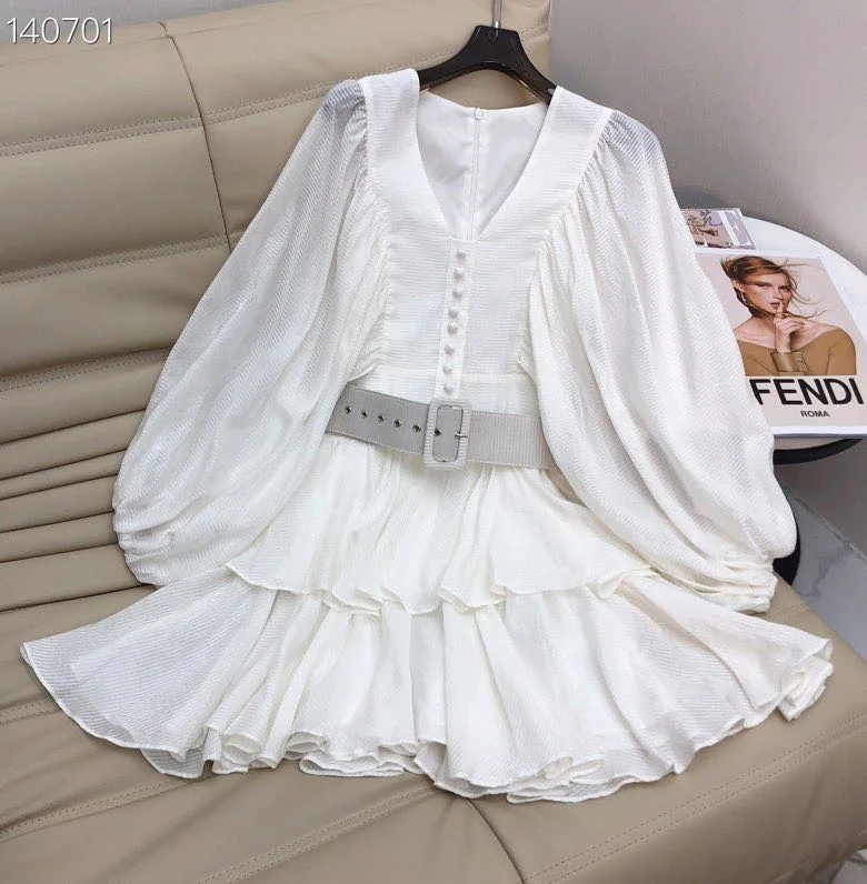 

High zc9936 quality New Fashion Women 2022 spring Dress Luxury European Design party style dress