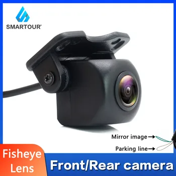 Smartour CCD Telecamera per retromarcia per veicoli Reverse per auto Lente Fisheye nera Visione notturna Telecamera di backup per parcheggio HD universale impermeabile