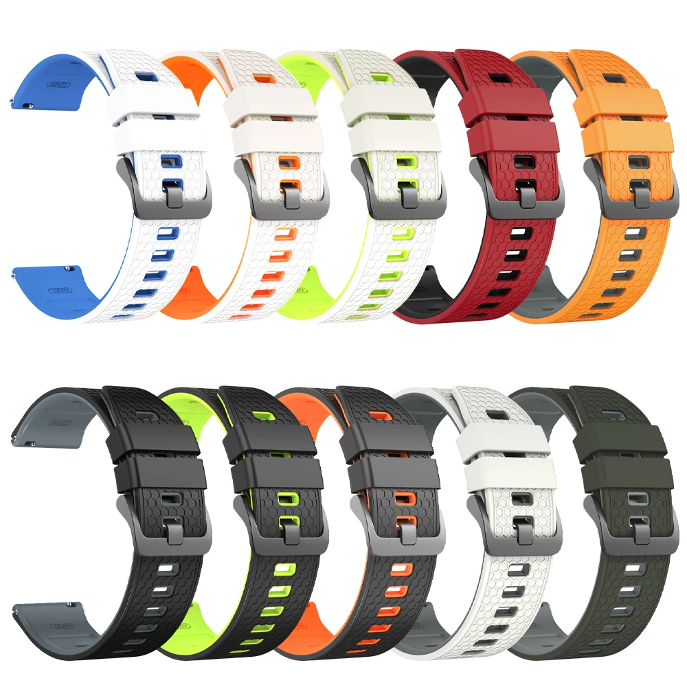 22mm Easy Fit Silicone Strap Wristband - Soft Replacement Bracelet