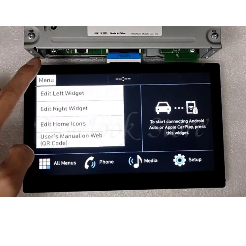 96525-N7090RET 96525N9200RET 97250-N7300 96160N7140 8인치 LCD 디스플레이 터치스크린 내비게이션 (2021-2024년식 현대 투싼용)