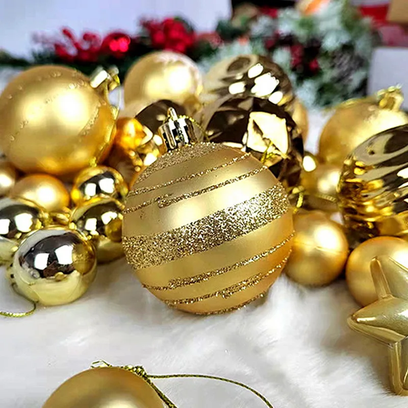 Christmas Tree Balls 42/44pcs 6cm Big Christmas Ball Multicolor Ball Decorations Christmas Tree Ornaments Set for Home Party christmas tree ornaments