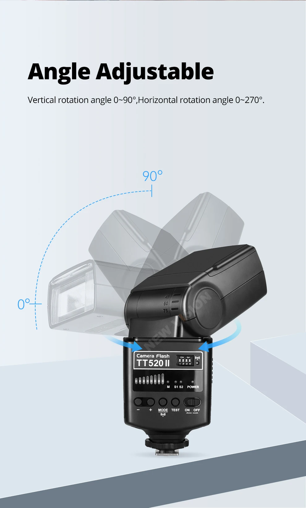 Godox TT520 II Flash TT520II with Build-in 433MHz Wireless Signal + Flash Trigge