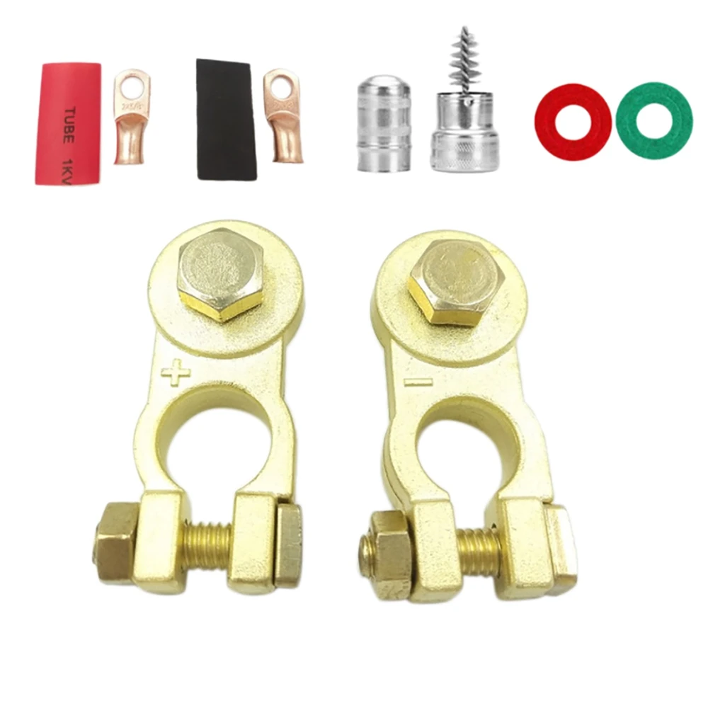 

Positive & Negative Battery Terminals Connectors Clamps Terminal Connector Car Van Motorhome F