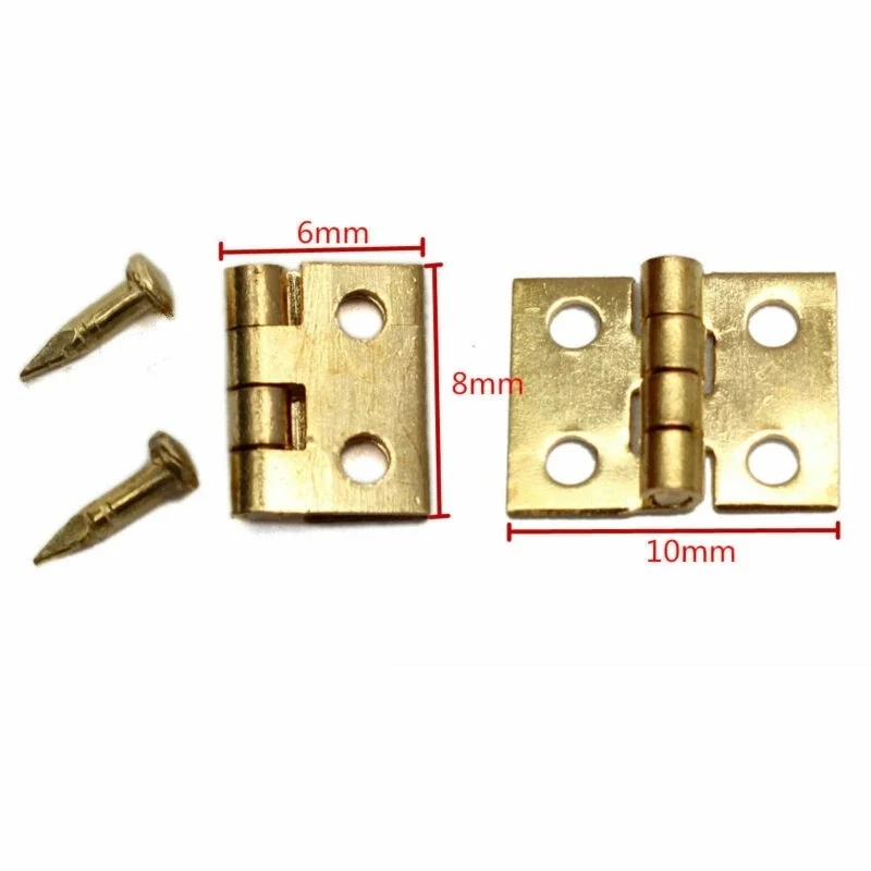 Metal Hinges For Cabinet, Drawer, Jewelry Box – 1.5" X 0.98" (4/12/20 Pcs)