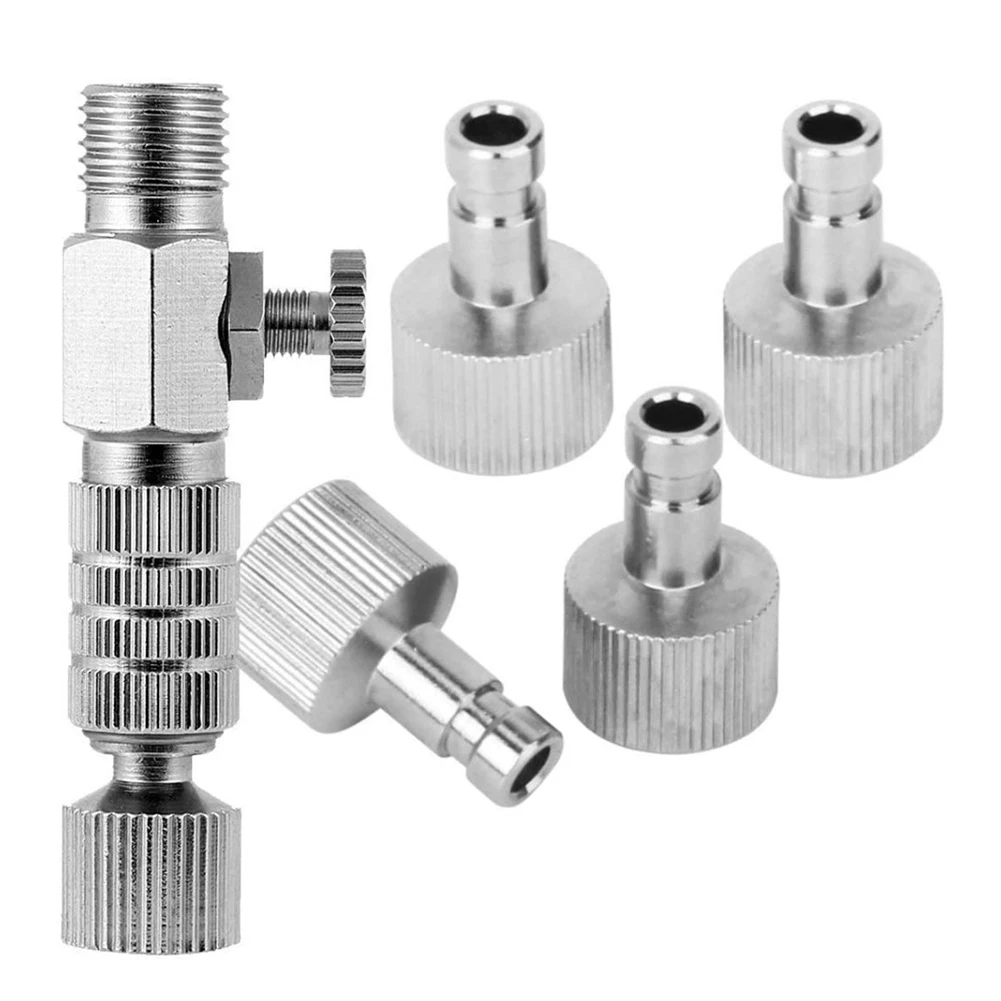 New  Airbrush Quick Release Air Flow Control Coupler Hose Coupling Disconnect Adapter 1/8" Male Quick Coupler Plug Fitting professional glue gun