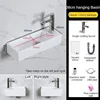Small Size Mini Tabletop Basin Washbasin Wall Mounted Washbasin Small Wall Mounted Basin Extremely Narrow and Slender 6