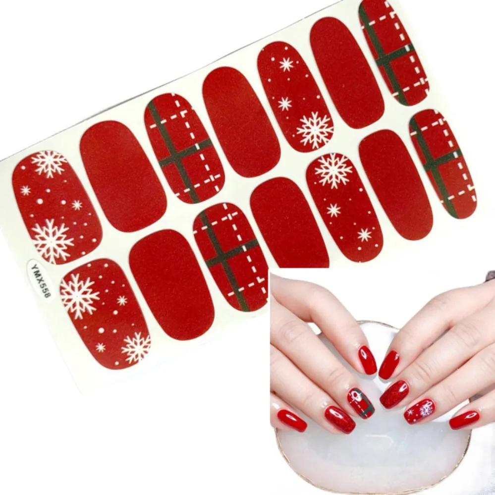 

14pcs Nail Art Sticker Set Christmas Snowflake Nail Decoration nails Stickers All Stickers