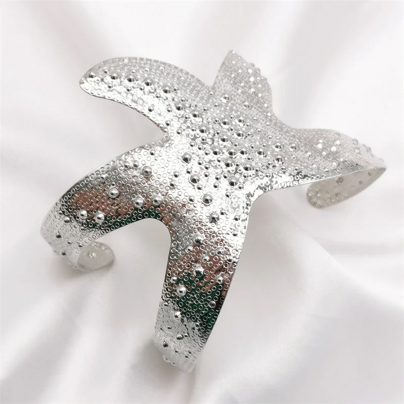 Fkewy Designer Starfish Bracelets For Women Charm Luxury Jewelry Gothic Accessories Festival Cuff Bracelet Girl Valentine Day bangle bracelet