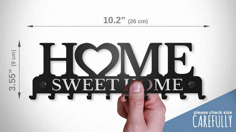 Sweet Home Black Metal Balcony Wall-mounted Clothes Rack Key Holder Kitchen Organizer Bathroom Rangement Hooks Hangers Storage wall mount hooks multi purpose hooks wall holder kitchen hooks wall organizer hook metal hook