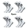 4Pairs/Lot 2024 New ANTI SLIP Tapedesign Football Socks Mid Calf Non-Slip Soccer Sport Cycling Sports Mens Sock EU38-45