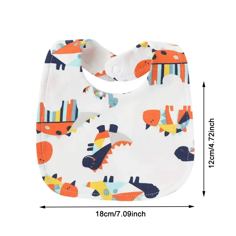 Tiny Tide Cartoon Cotton Bib Set/4 4