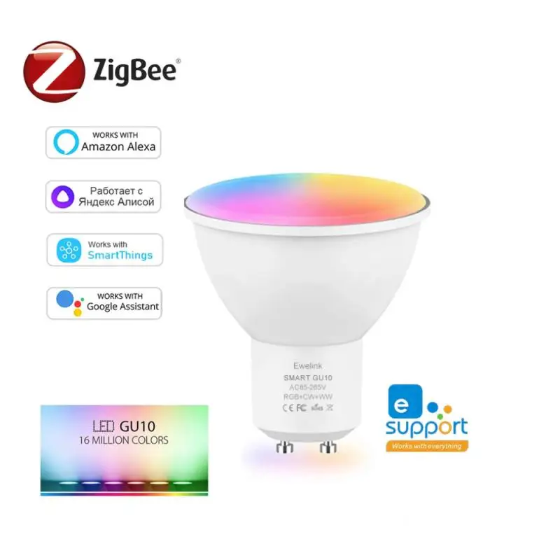 

Умная Светодиодная лампа Ewelink Zigbee3.0 для умного дома