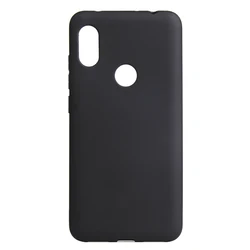 Silicone Soft Pure Color Phone Cover - P smart Plus 2019 (Black)