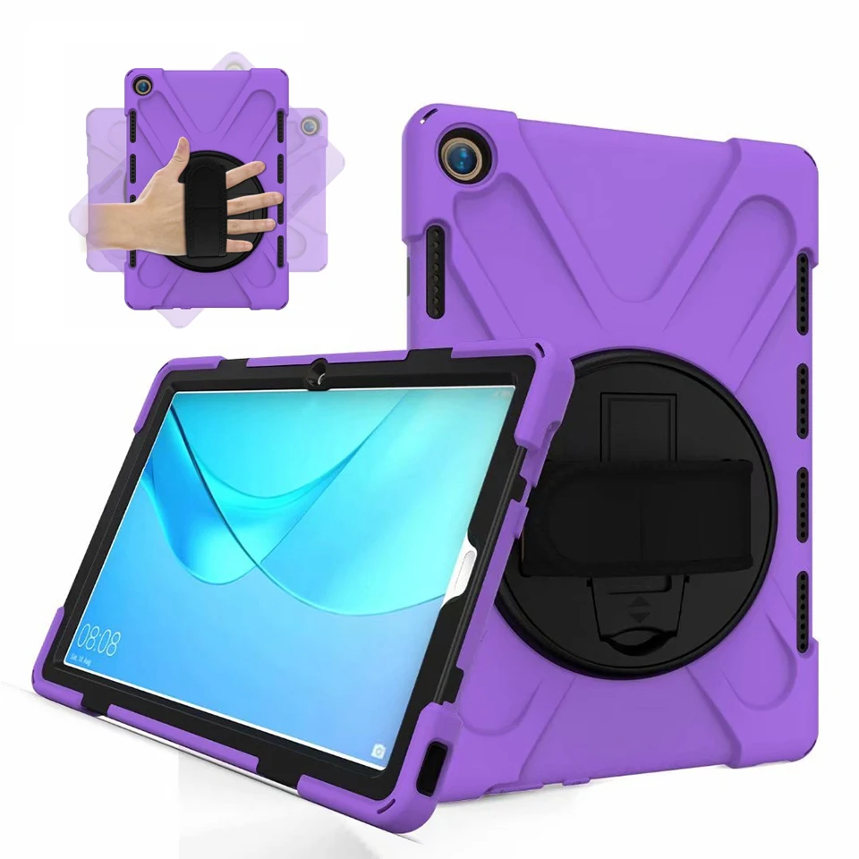 Nova Armadura para Huawei Mediapad m5 10.8 Case Cmr-al09 W09 10 Pro Cmr-w19 360 Alça de Mão à Prova Choque Suporte para Huawei m5 10.8 Case - Imagem 5