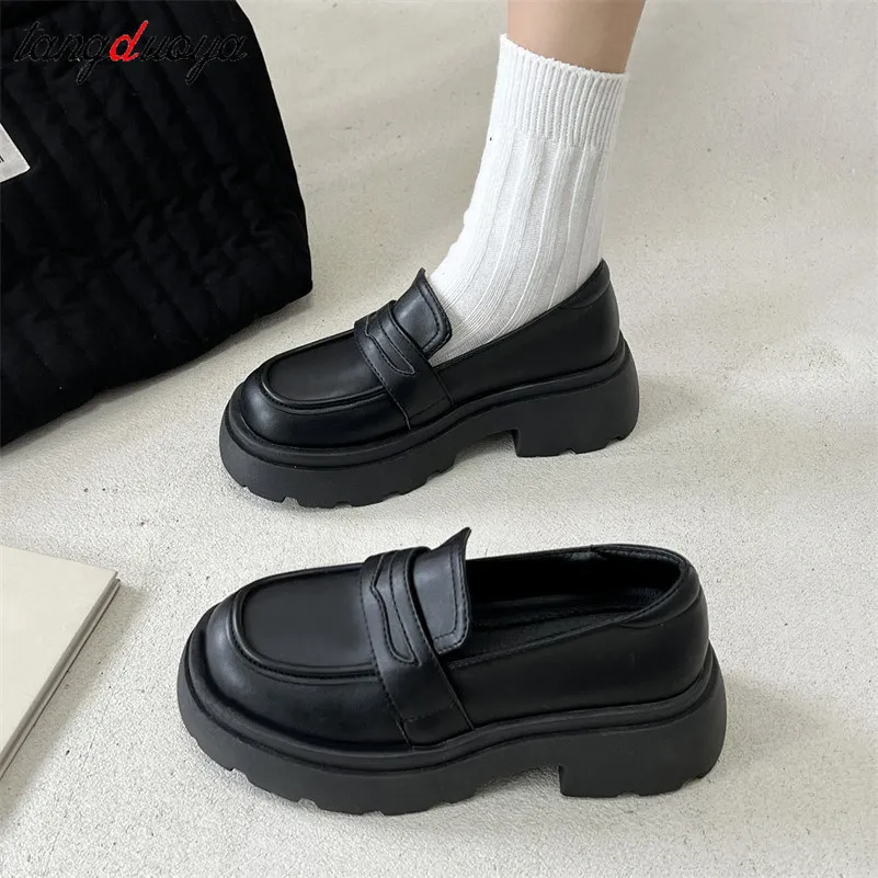 Mary Jane – chaussures pour filles, uniforme scolaire japonais Jk,  accessoires, chaussures Lolita collège gothique, plate-forme en cuir PU,  chaussures de haute qualité - AliExpress