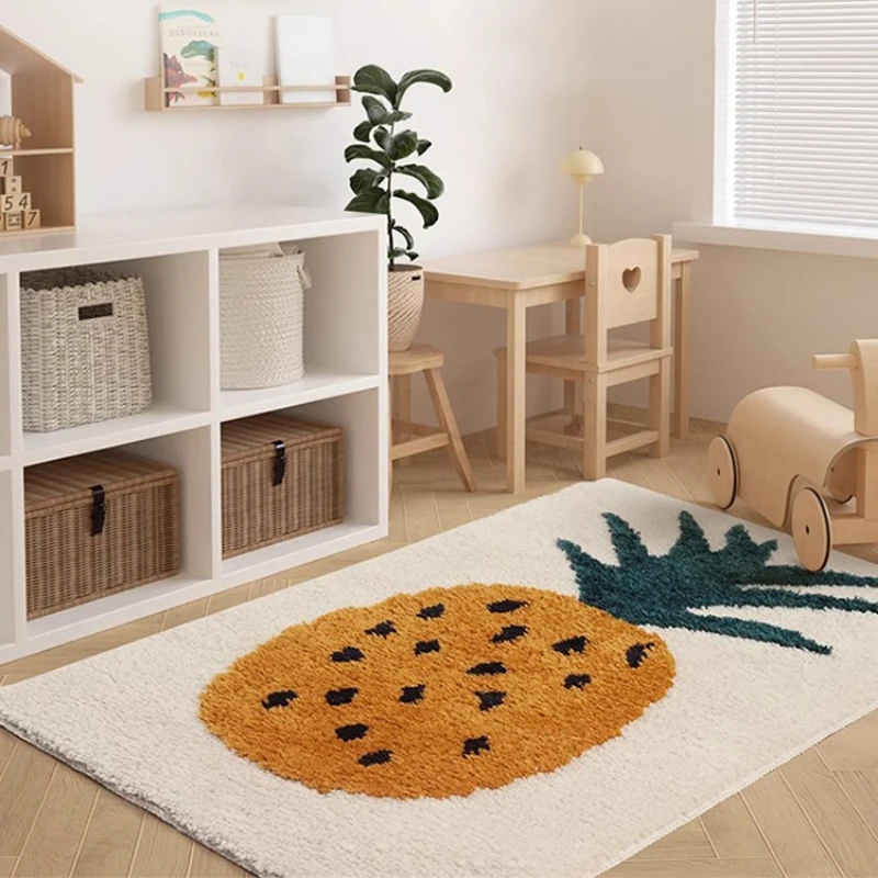 

Simple Fruit Children's Room Baby Crawling Carpet Home Living Room Decoration Carpets Modern Study Cloakroom Plush Non-slip Rug