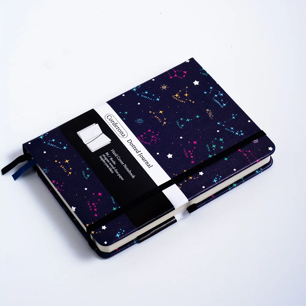 Corderona Zodiac 160gsm Bullet Dotted Journal B6 Sketchbooks Thick Travel Planner Diary Hard Cover Notebook 3