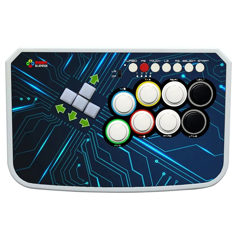 Arcade Fihting Game Joystick for PC PS4 WASD Hitbox Style Arcade Game Console Fight Stick Game Controller Buttons hitbox style anti slip arcade game console joystick fight stick game controller for ps4 ps3 pc copy sanwa all buttons obsf 24 30
