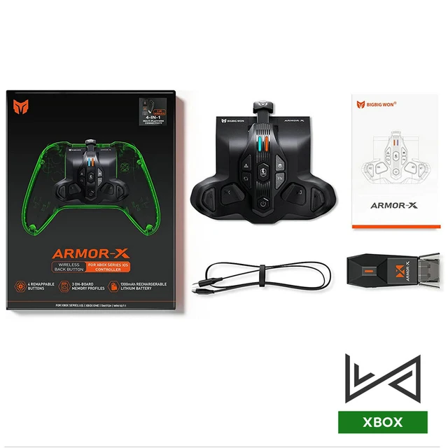 ARMORX Pro Wireless Back Button Attachment For Xbox Series X/S Controller Rear Paddle For Switch Host Win Extension Key
